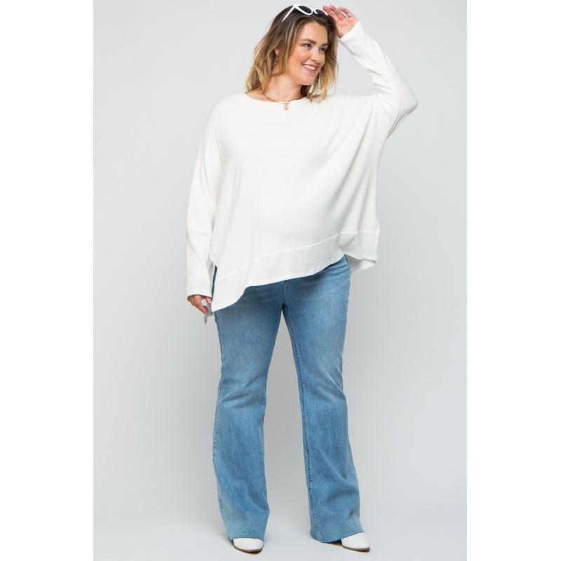 Blue Bootcut Maternity Plus Jeans