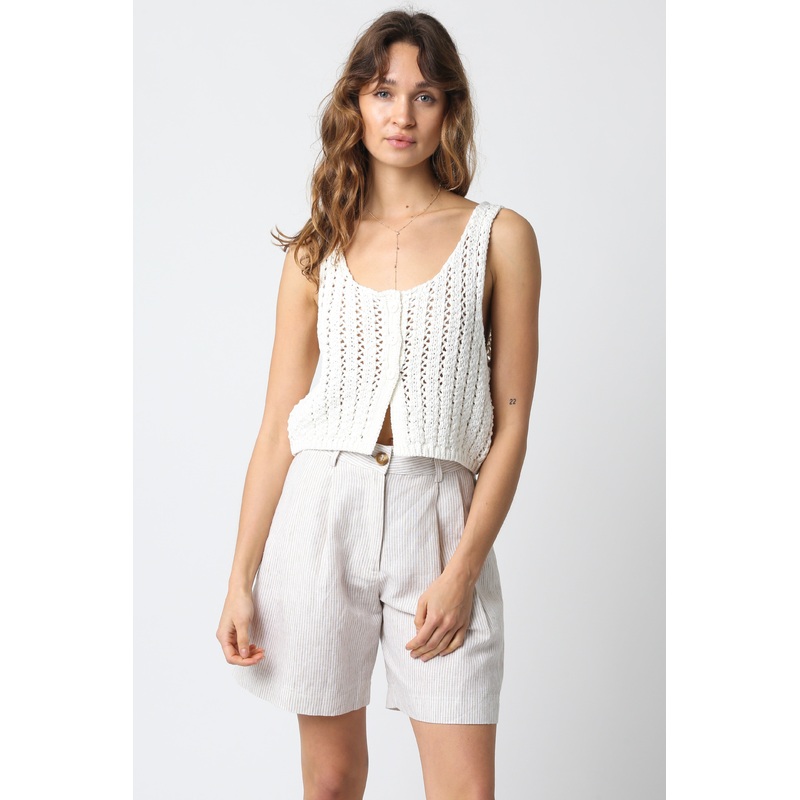 White Sweater Tank