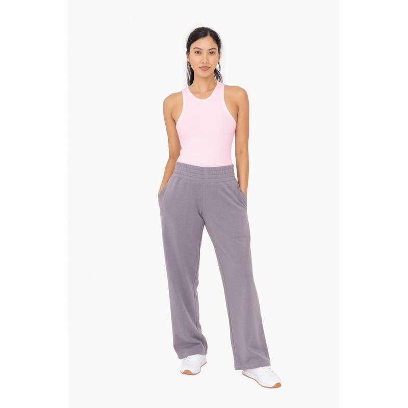 Gray Fleece Lined Lounge Pants