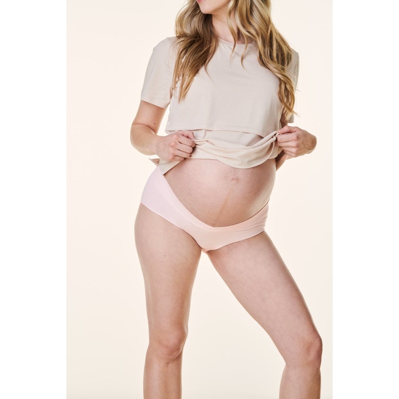 Light Pink Bravado Designs Wrap Front Seamless Maternity Underwear