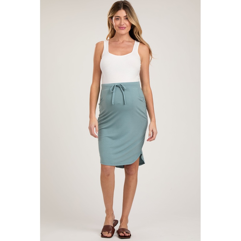 Aqua Maternity Skirt