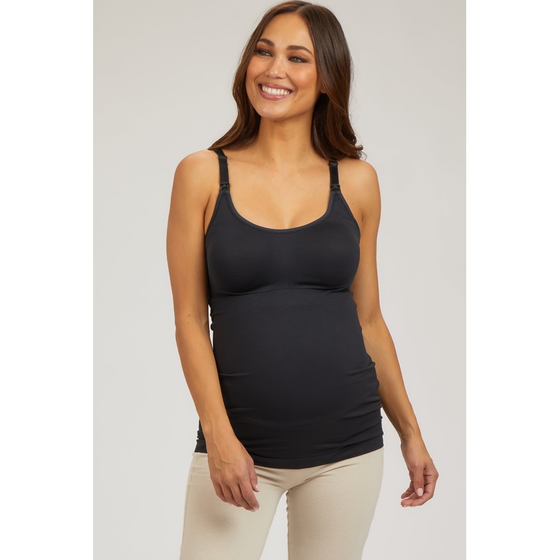 Bravado Black Seamless Nursing Maternity Camisole