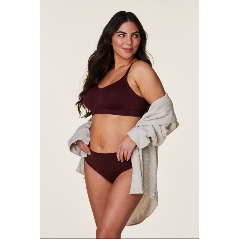 Burgundy Bravado Designs Balconnette Bra
