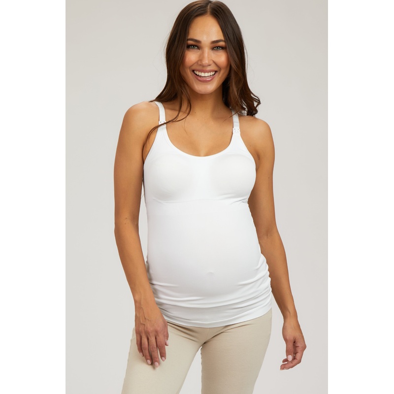 Bravado White Seamless Nursing Maternity Camisole