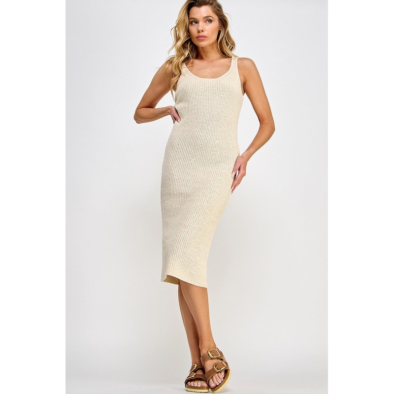 Beige Knit Dress