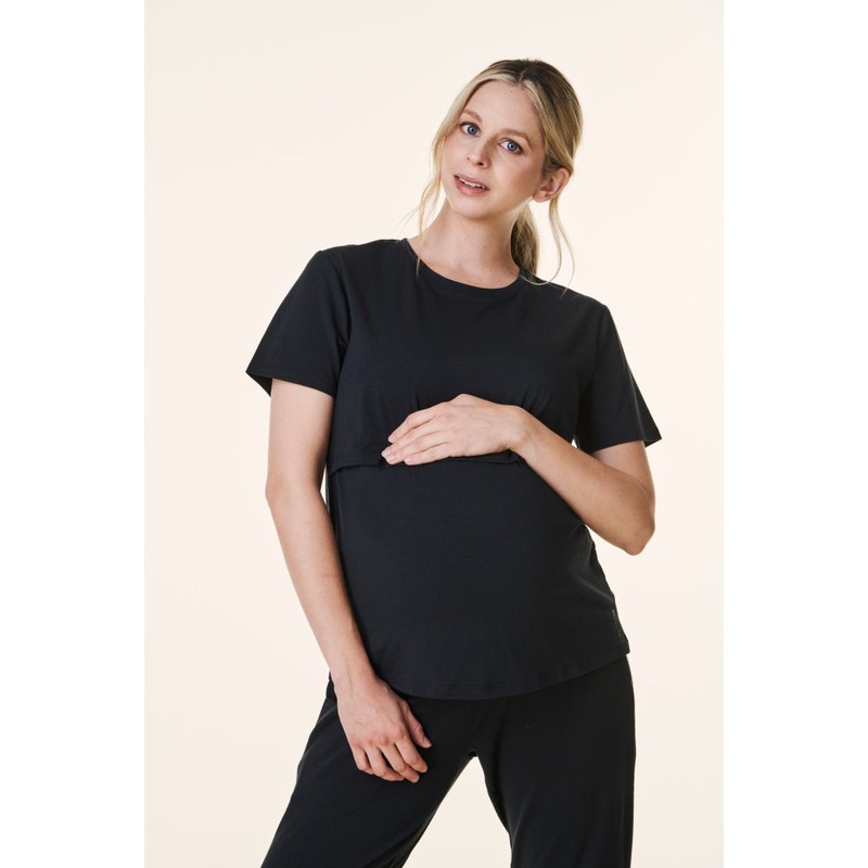 Black Bravado Lift Up Nursing/Maternity Top