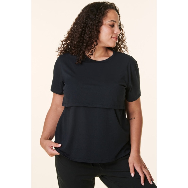 Black Bravado Lift Up Nursing Top