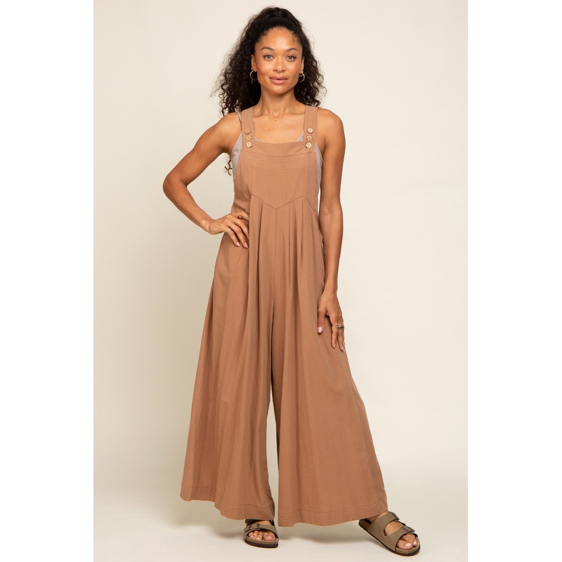 Mocha Wide Leg Jumpsuit