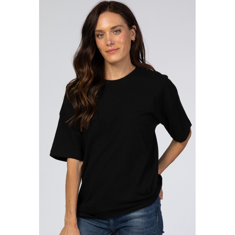 Black Basic Short Sleeve Tee