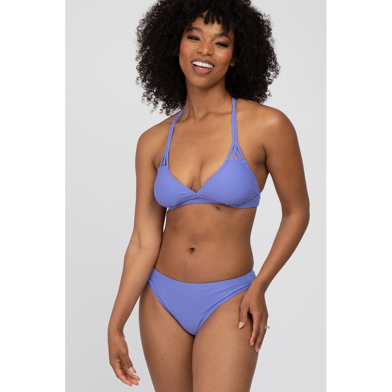 Periwinkle Strappy Two-Piece Bikini Set