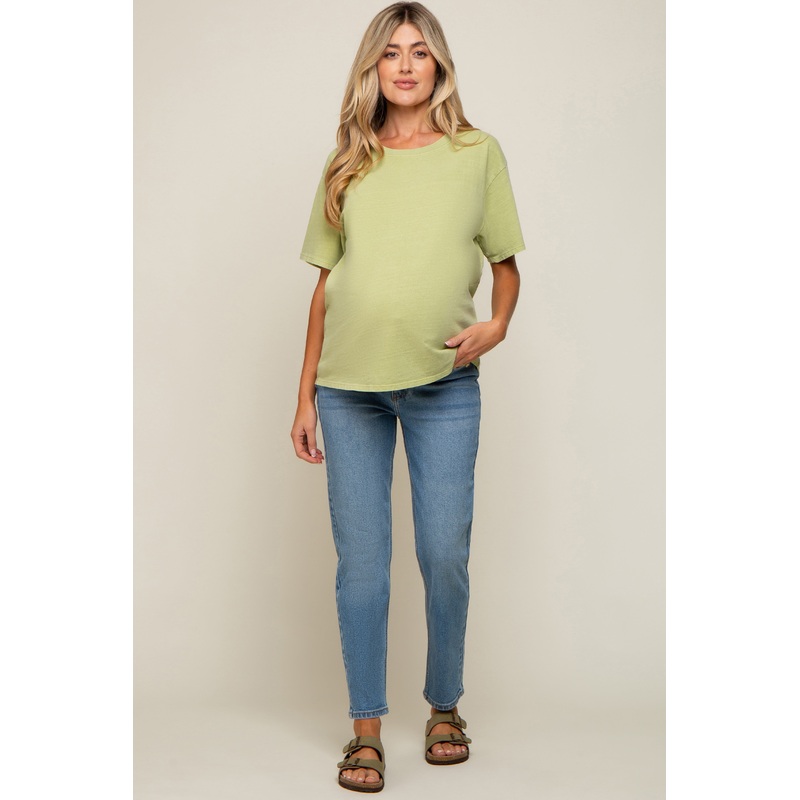 Blue Vintage Wash Maternity Jeans