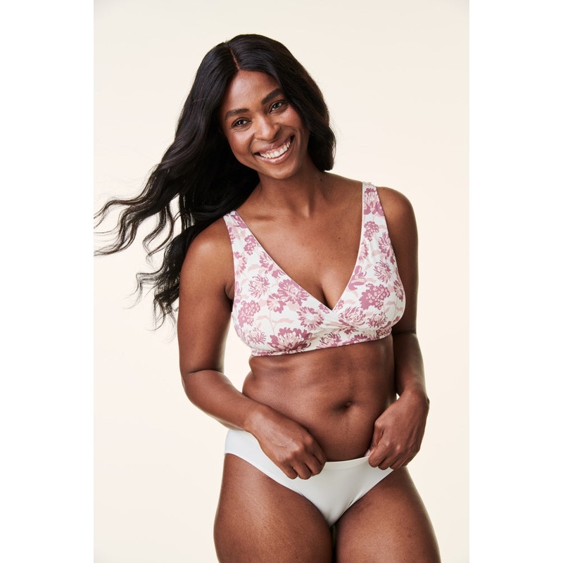 Bravado Mauve Floral Ballet Maternity Nursing Bra