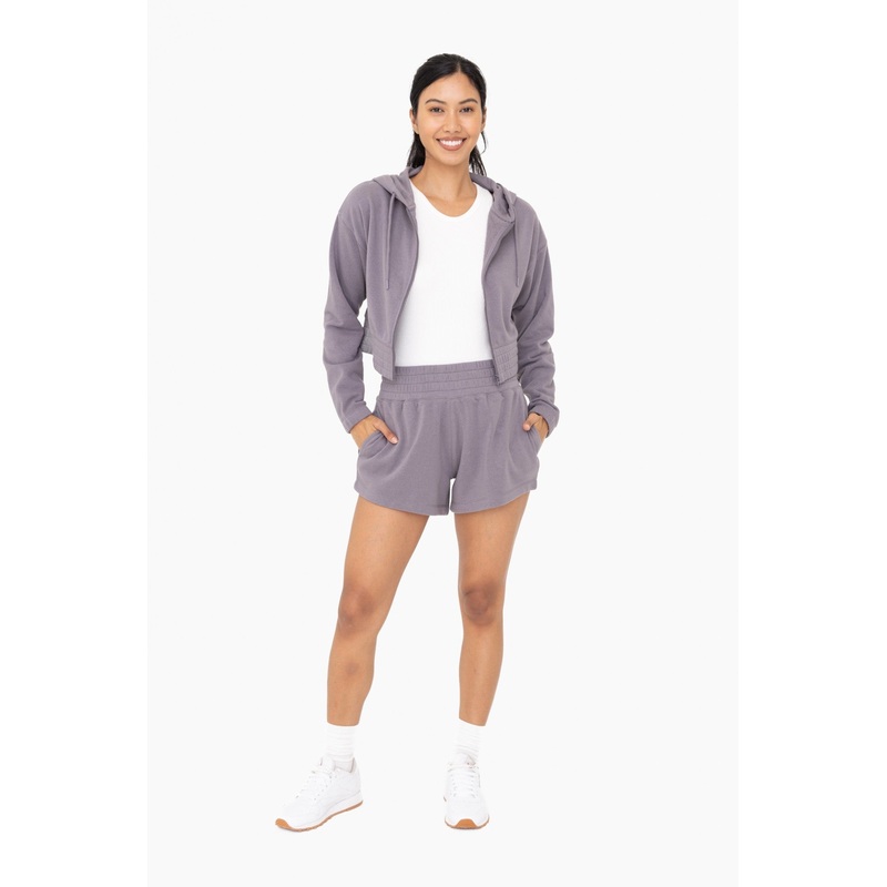 Gray Fleece Shorts