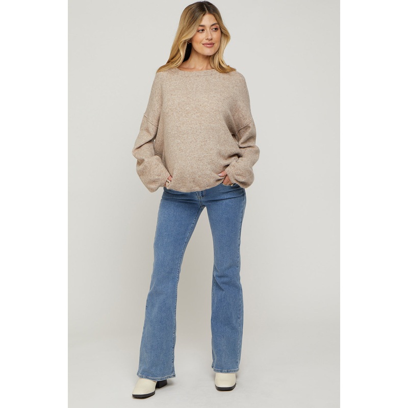 Blue Flared Maternity Jeans