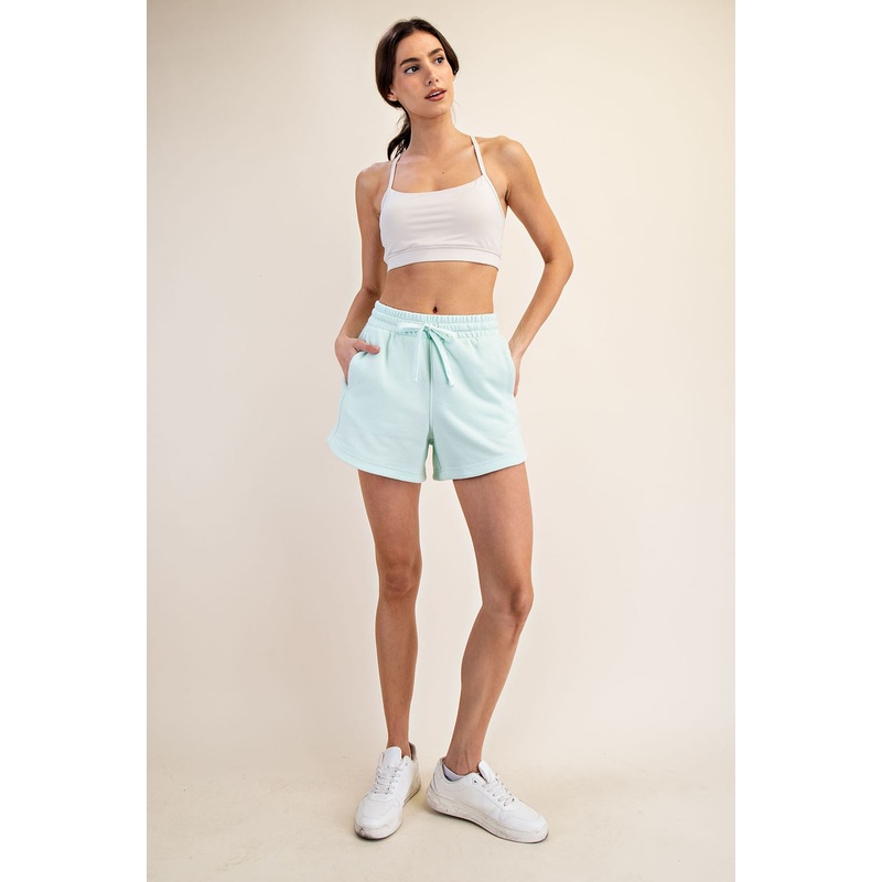 Mint Terry Shorts