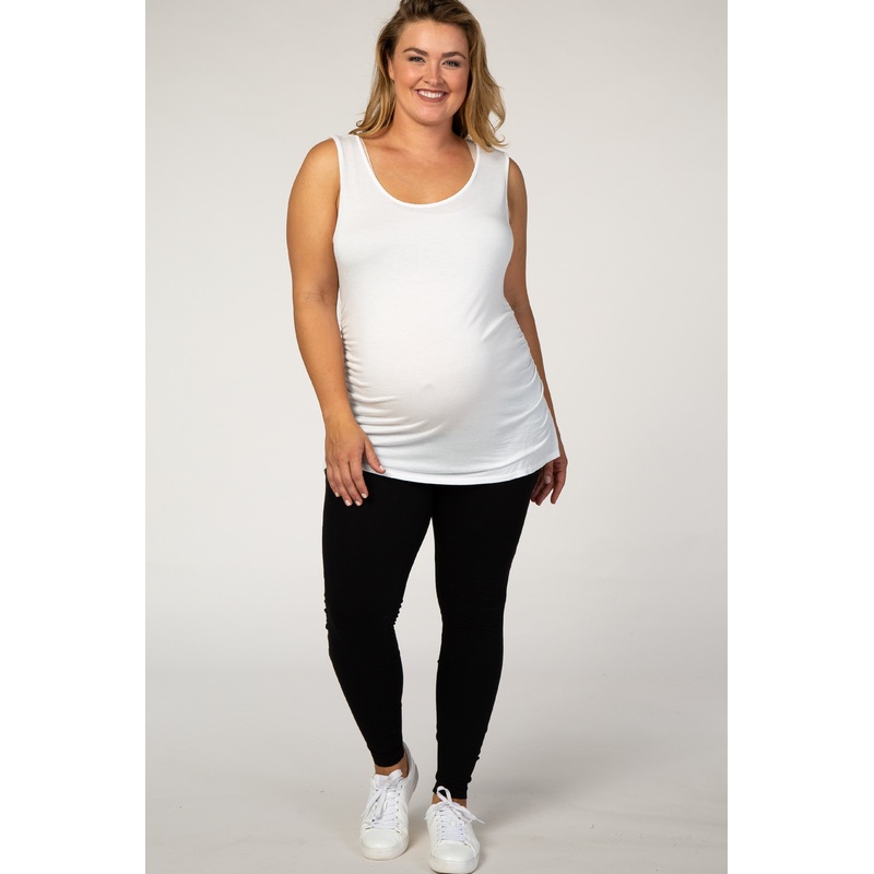 Black Basic Plus Maternity Legging