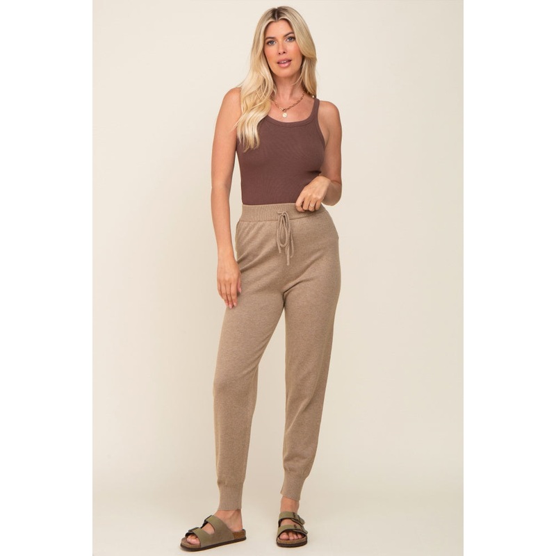 Mocha Sweater Knit Joggers