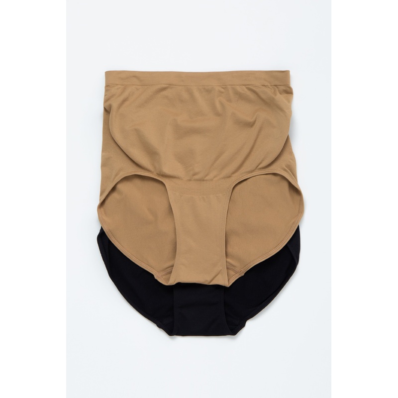 Multicolor Seamless Maternity Brief Set