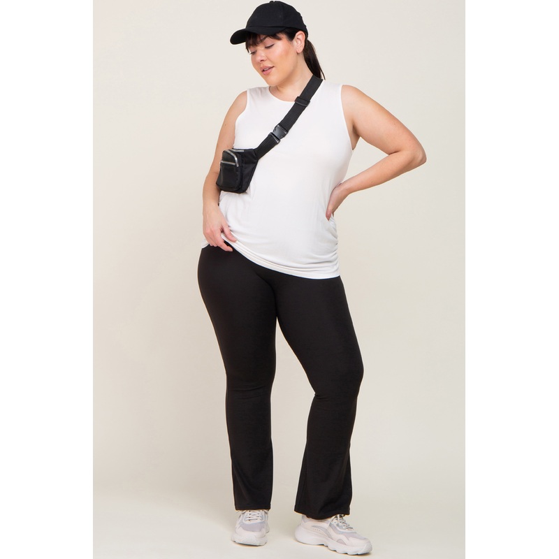 Black Flare Leg Plus Lounge Pants