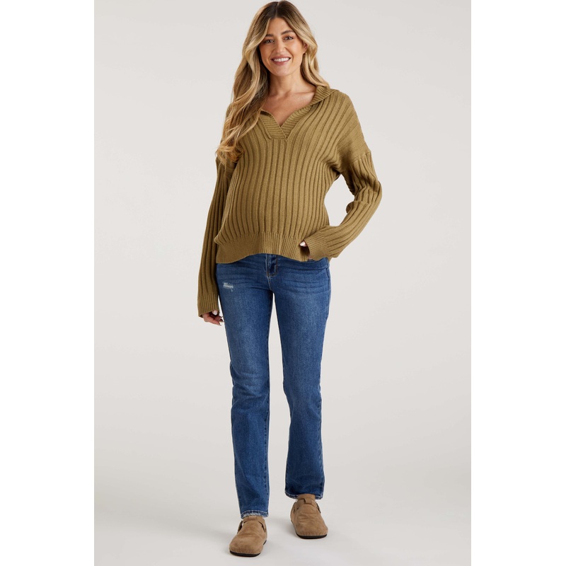 Navy Slightly Distressed Skinny Jeans