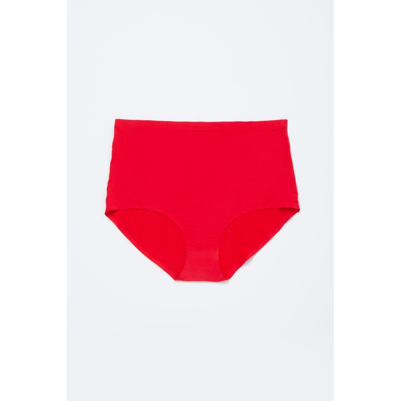 Red Seamless High Waist Underwear