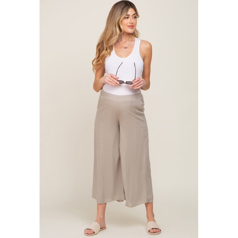 Sage Wide Leg Maternity Pants