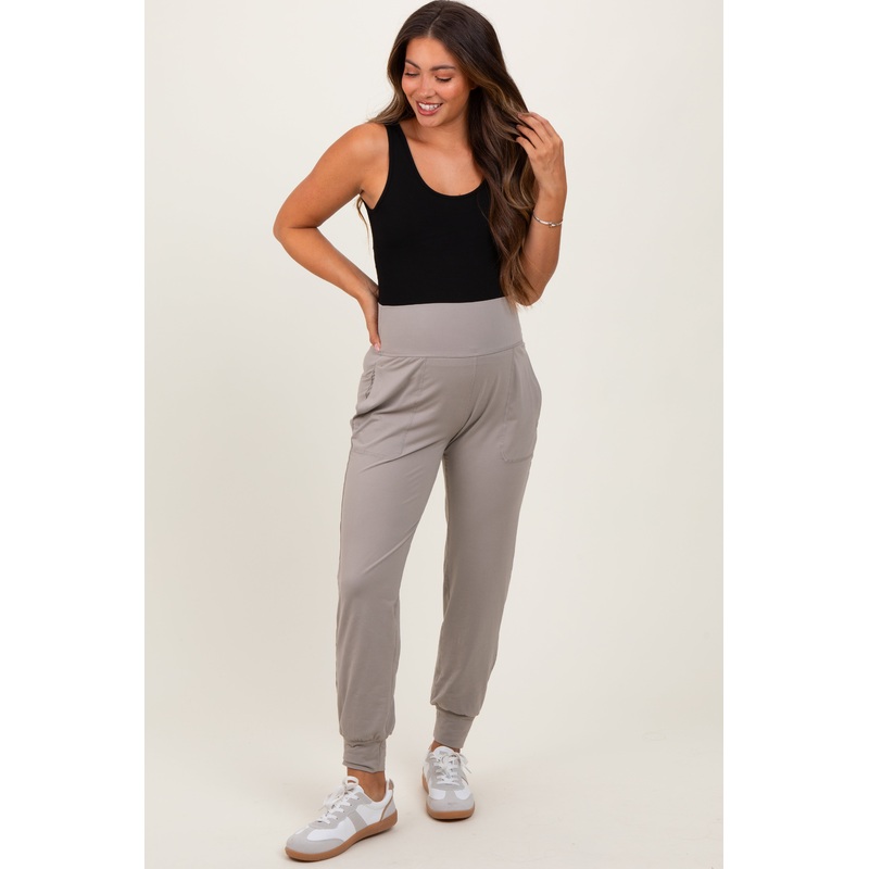 Light Grey Maternity Joggers