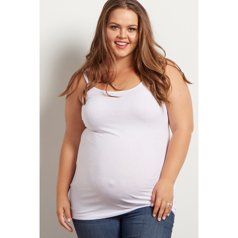 White Plus Maternity Cami